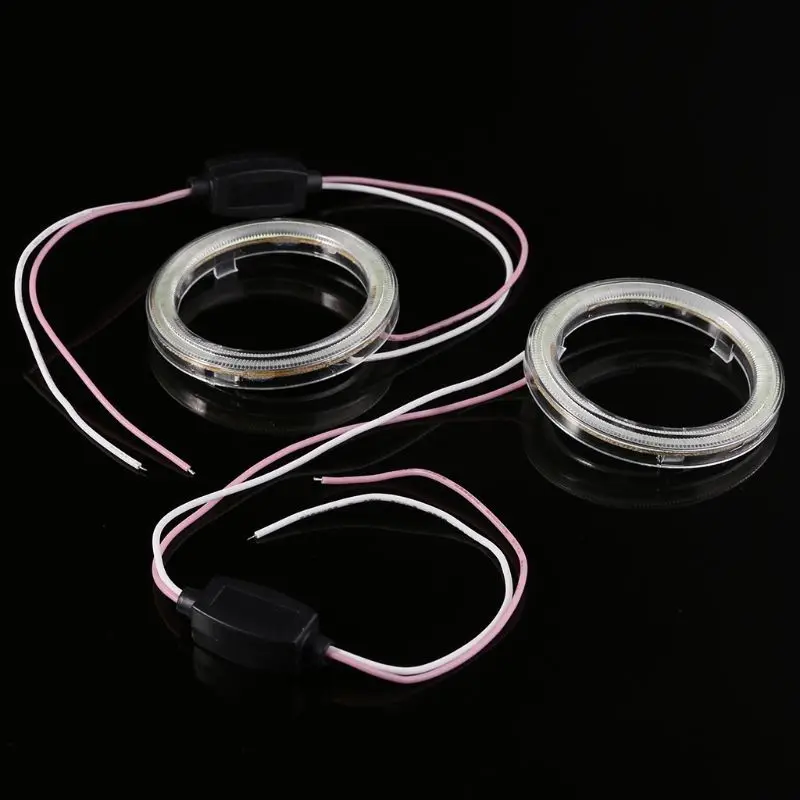 2Pcs Car Light Bulb Energy Saving DRL Lamp 60mm for DC 12V COB Ring Light Car Accessories