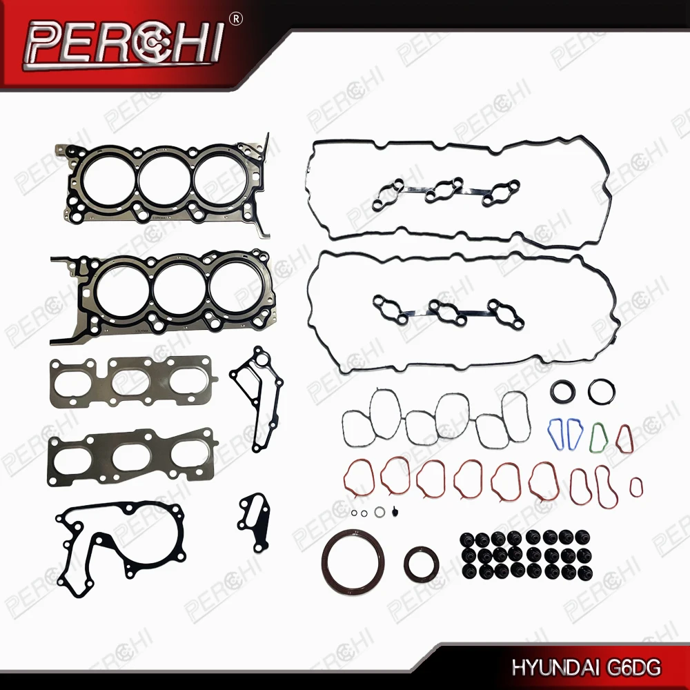 

G6DG Engine Metal Cylinder Head Gasket Kit Full Set for Hyundai GENESIS (DH) 3.0 GDI 2014-2017 OEM 20910-3CP01