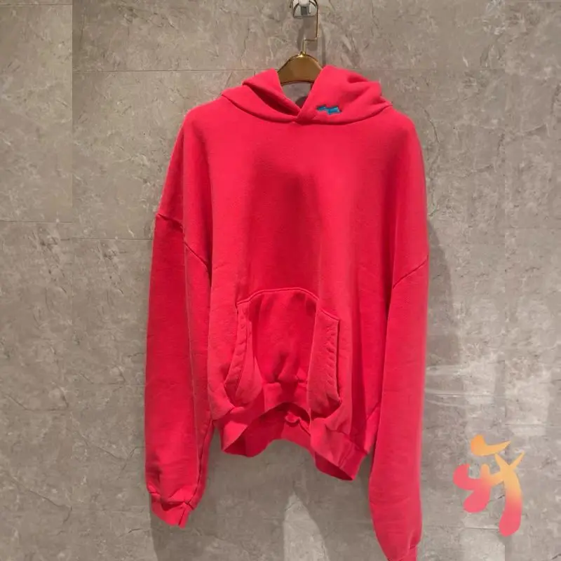 

Толстовки большого размера Red Skylrk с вышитым логотипом, модные уличные флисовые толстовки унисекс с капюшоном, повседневные свободные мужские и женские толстовки