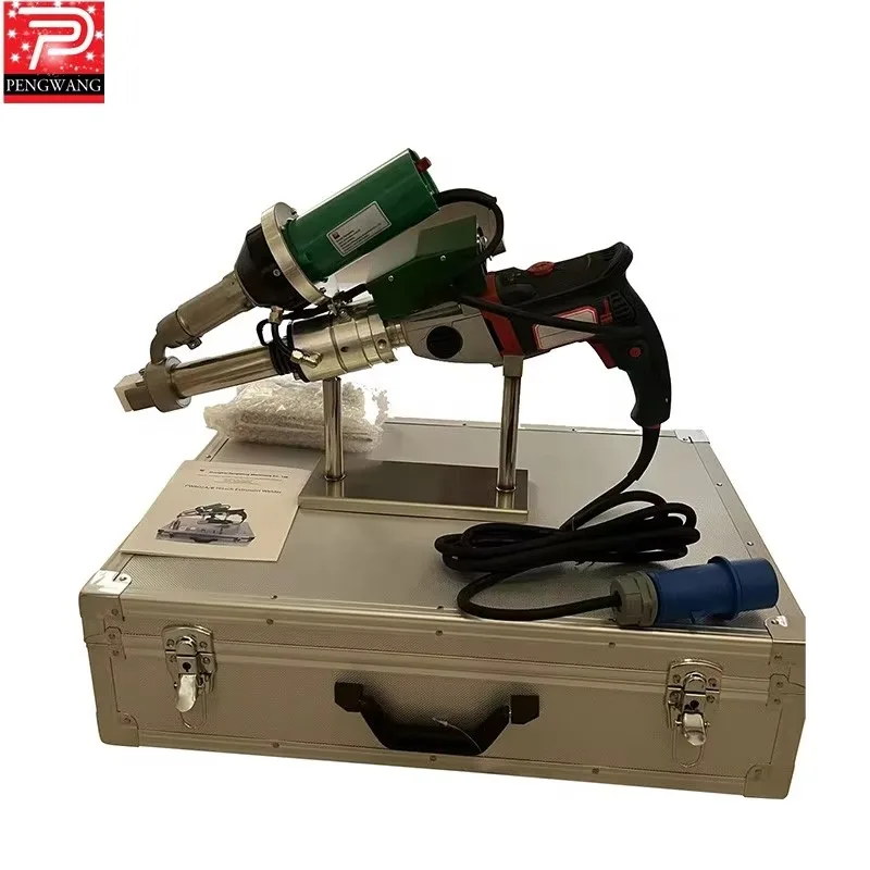 New Double Heating HDPE Geomembranes PEAD Plastic Extrusion Welding Machine220V/120V