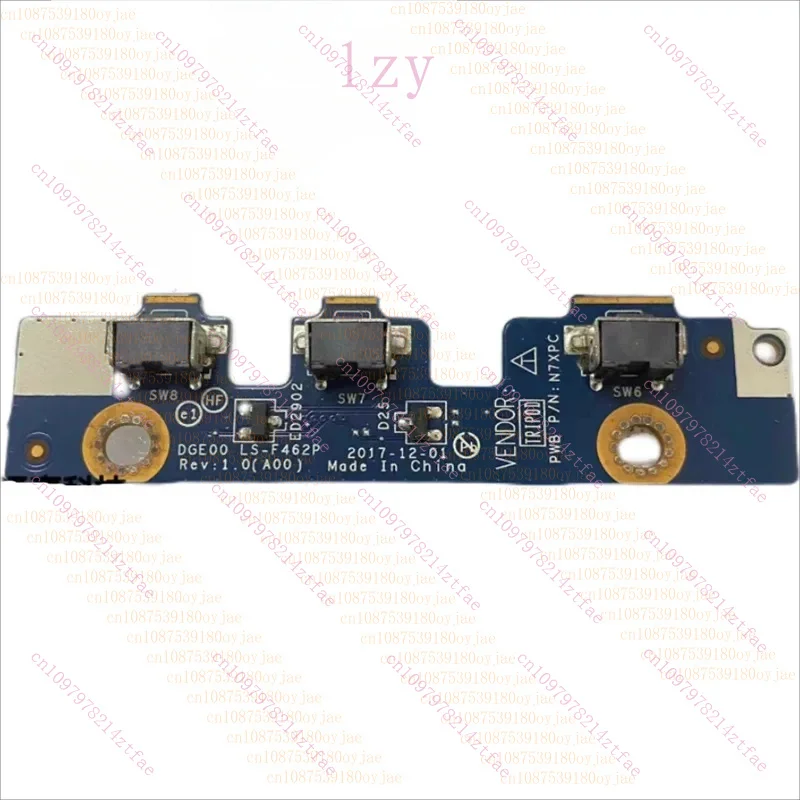 95%NEW Original FOR  Dell Latitude 3190 2-in-1 Power Volume Button Circuit Board HUC03 LS-F462P 00G131 100% TEST Ok