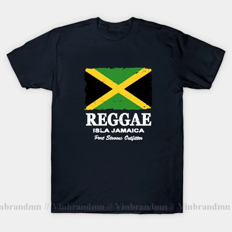 Rasta Reggae Jamaica National Flag T-shirt Fashion Short Sleeve Cotton Tshirt Birthday Gifts T Shirt Africa Power Men's Top Tees