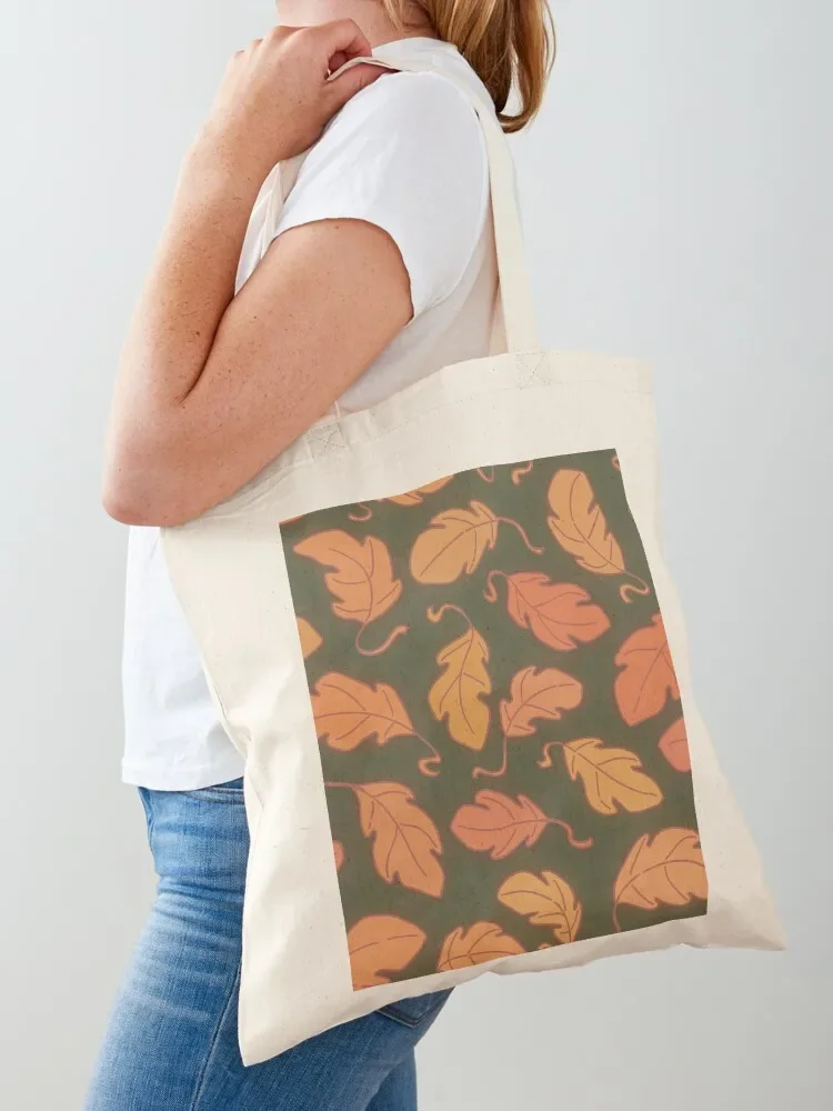 Fall Leaf Pattern Tote Bag tote bags men Canvas bag Shopper reusable shopping bags Tote Bag