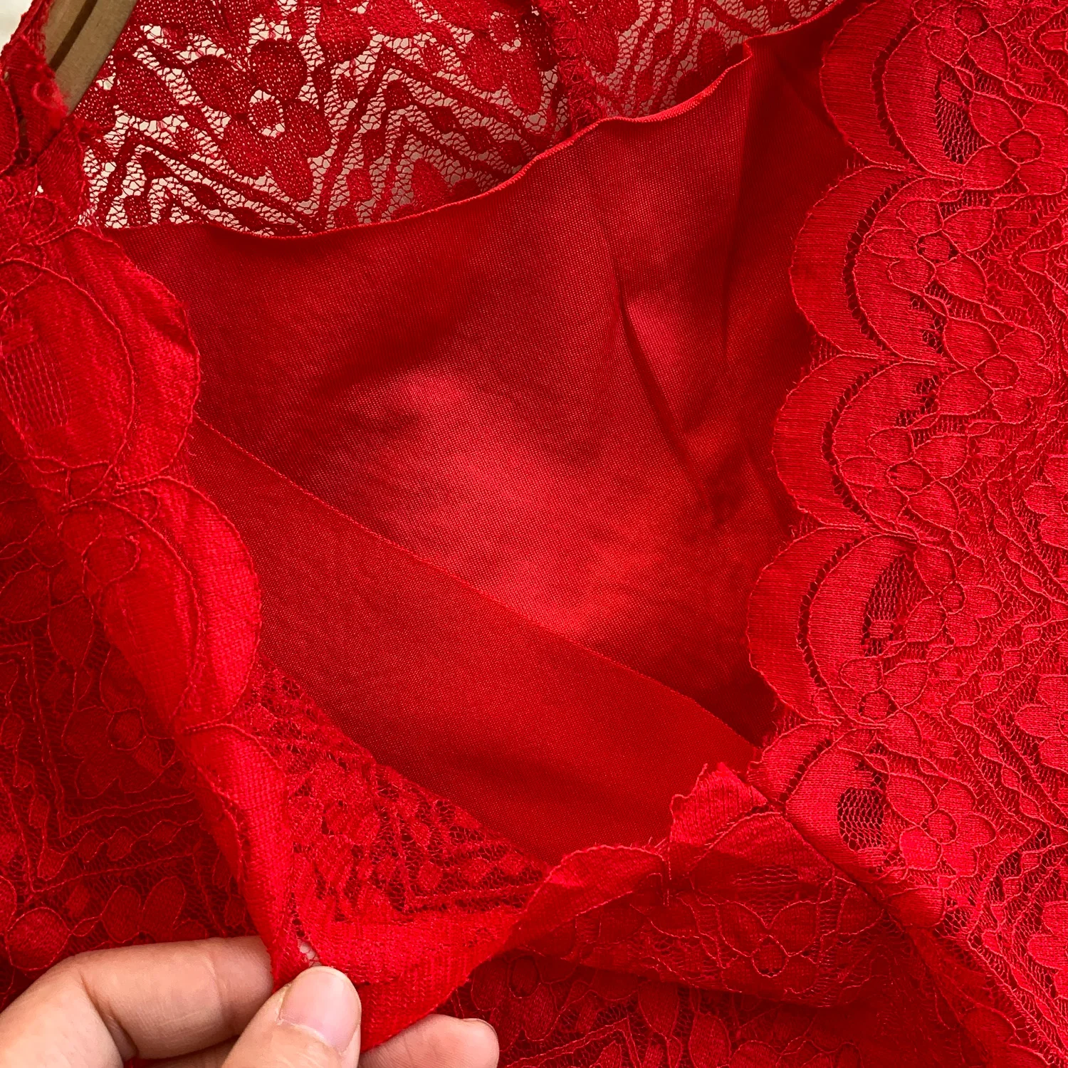 فساتين أنيقة بأكمام طويلة ورقبة على شكل حرف V من الدانتيل أنيقة لحفلات الجنية فستان صيفي رائع ملابس نسائية فستان على شكل حرف A #5