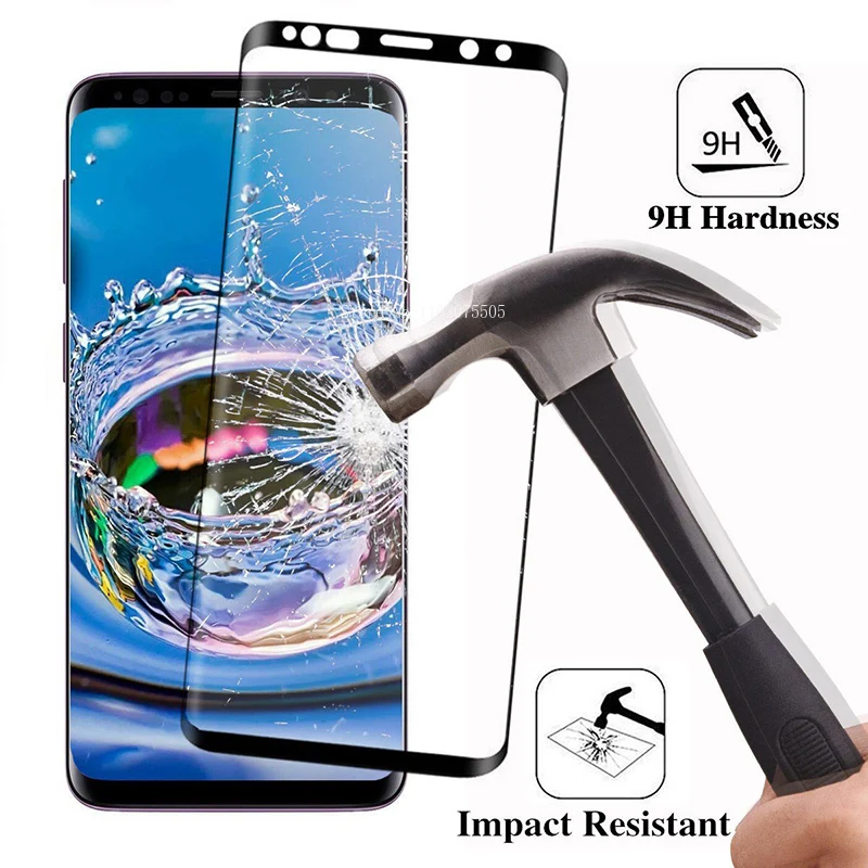 3D Hard Phone Screen Protective Glass for Samsung Note 8 9 10 20 9H HD Toughed Tempered Glass for Samsung Galaxy S10 S9 Plus