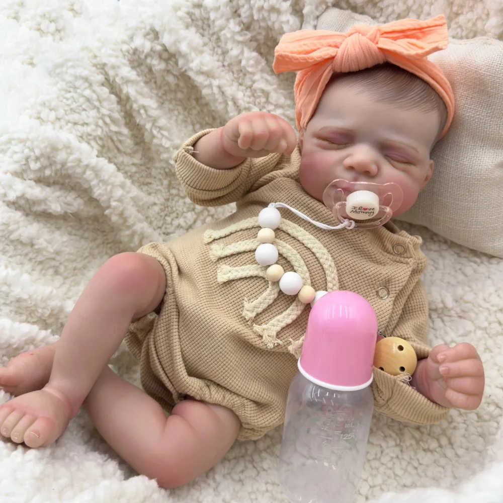 18inch Already Finished Reborn Pascale Newborn Baby Doll Lifelike Soft Touch Multi-Layers Painting Visible Veins muñecas Reborn