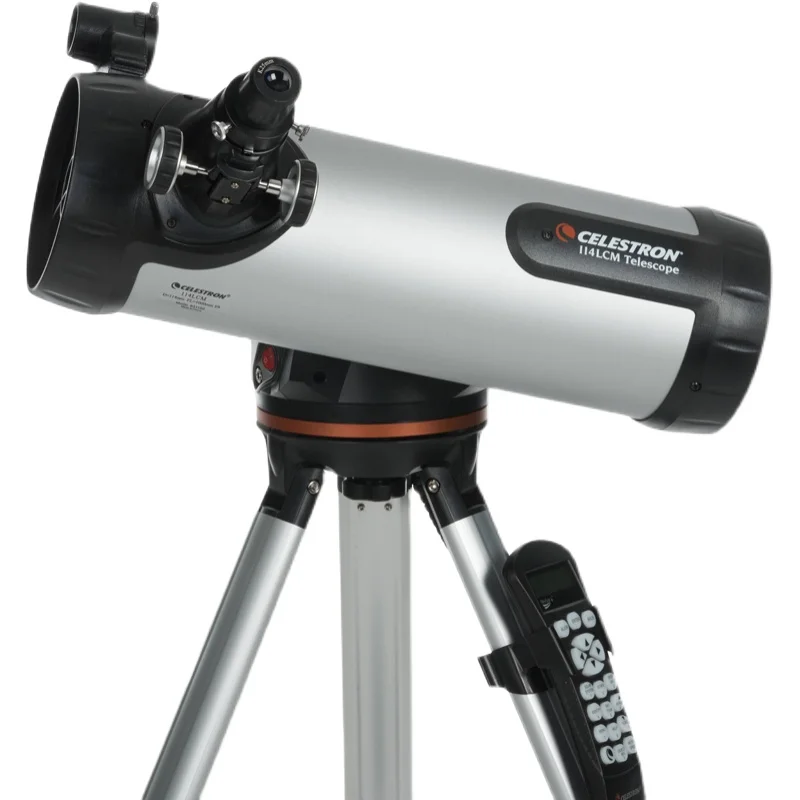 

Celestron 114LCM 114mm F/9 Computerized Newtonian GoTo Reflector Telescope Full-Height Tripod - Motorized Altazimuth Mount