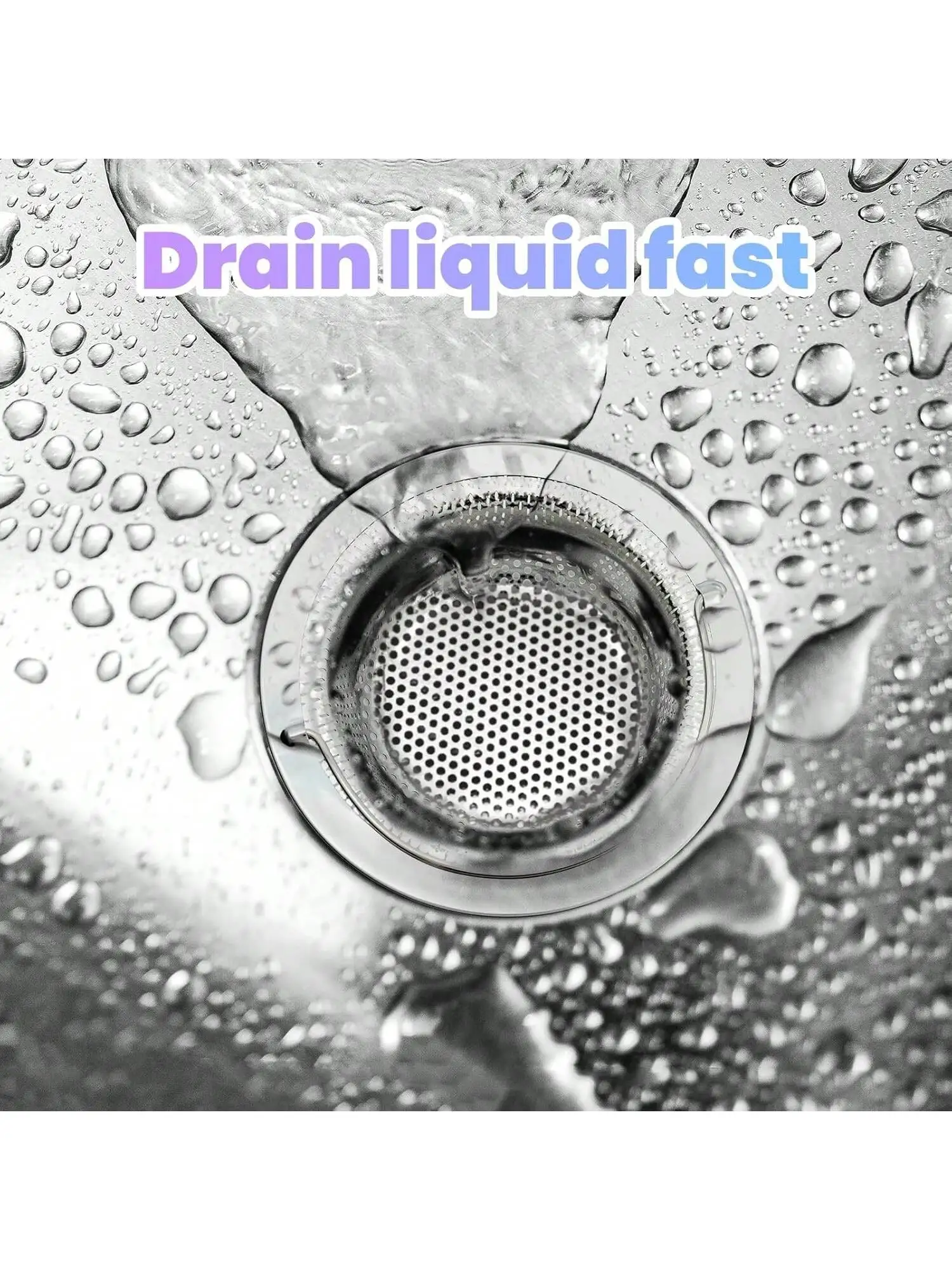 2 Pcs Stainless Steel Sink Strainer Clog Prevention Filter for Kitchen Bathroom Drain view 5