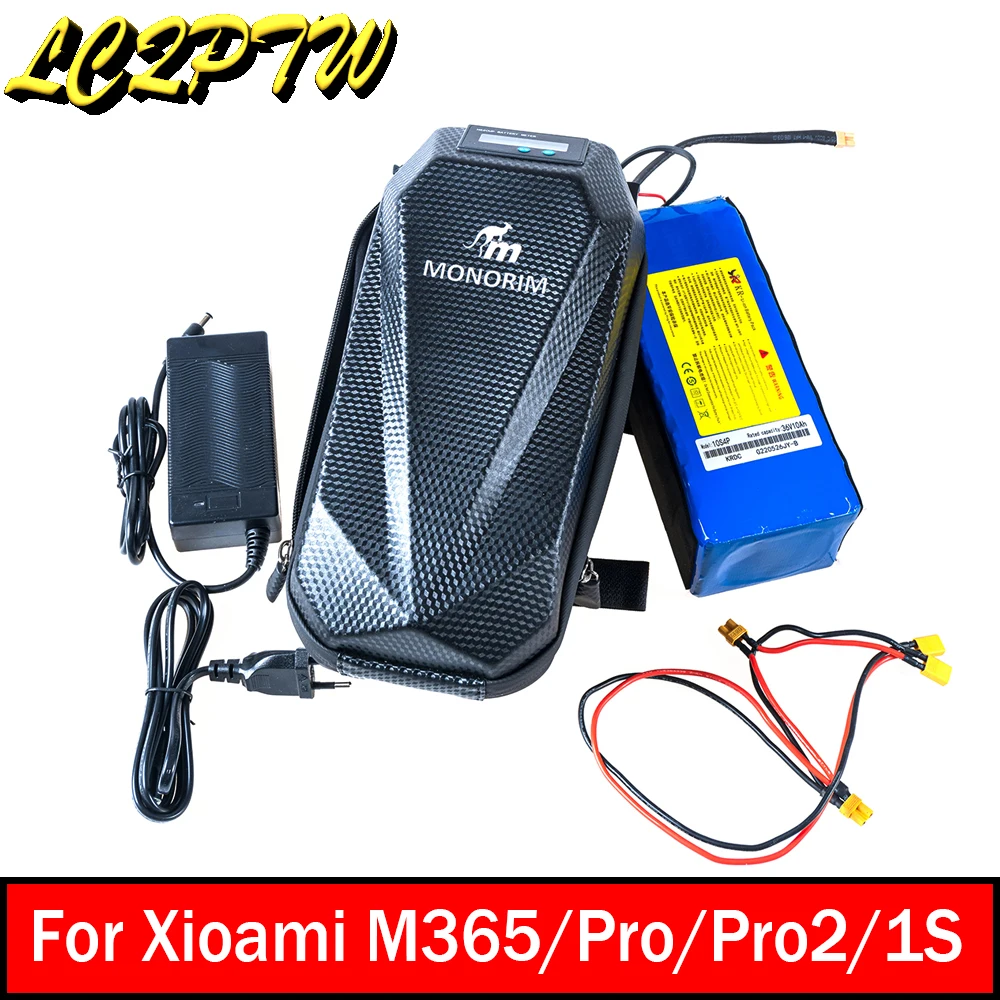 Monorim Rechargeable Battery 36v 10.4ah for Xiaomi M365 1s Pro Pro2 Mi3 Ninebot Max G30 F20 F30 F40 Electric Scooter Charger Bag