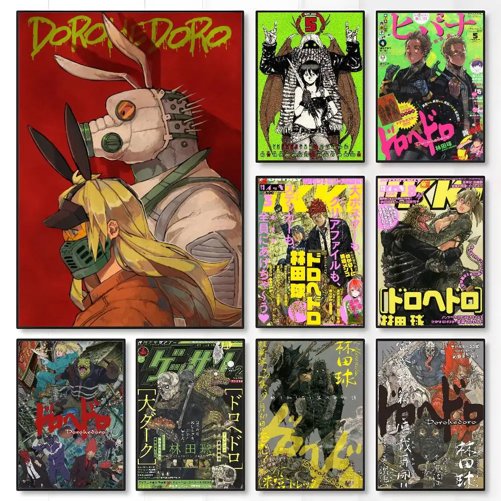 

Popular Japanese Anime D-Doroherodo Poster High Quality Dorm Living Room Aesthetic Wall Decoration Painting Stickers Gift