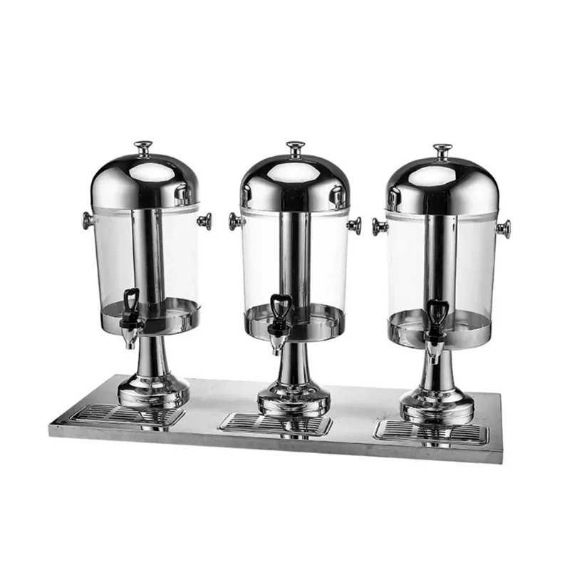 Hot-selling Stainless Steel Three-can Restaurant Juice Machine With Copper Faucet hotel restaurant supplies used food