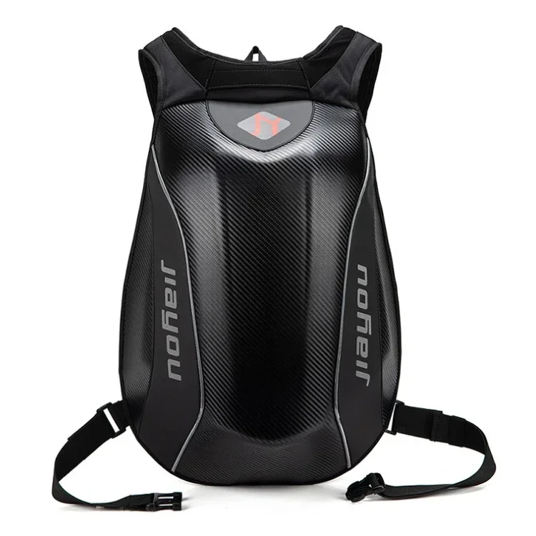 

Motorcycle Backpack With Reflective Strip Helmet Storage Stealth Holder Carbon, Waterproof Bag