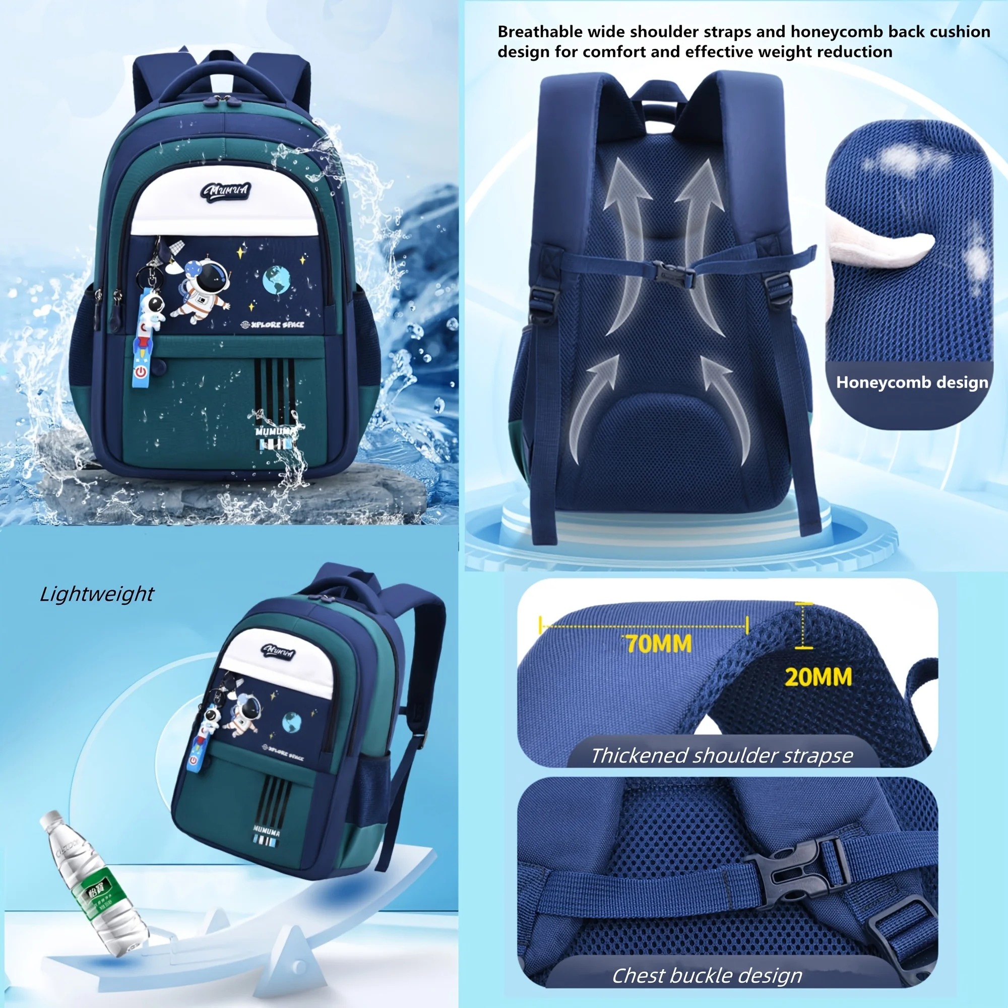New Astronaut Cartoon Backpack - огляд і ціна School Backpack Teen