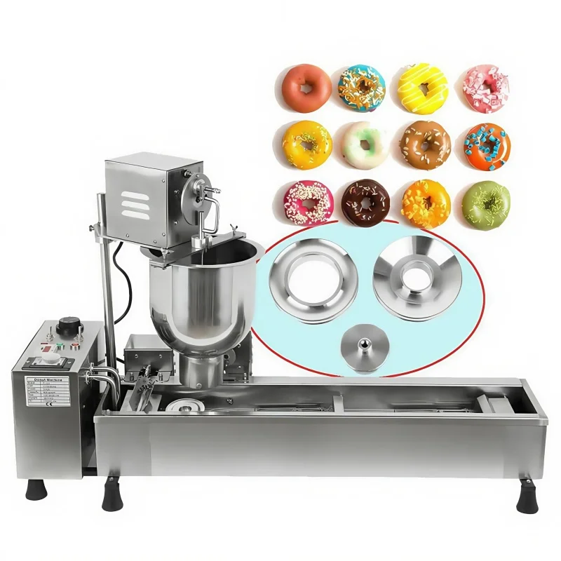 Commercial Automatic Mochi Donut Maker Machine With Built-in Deep Fryer For Snack Bakery Shop