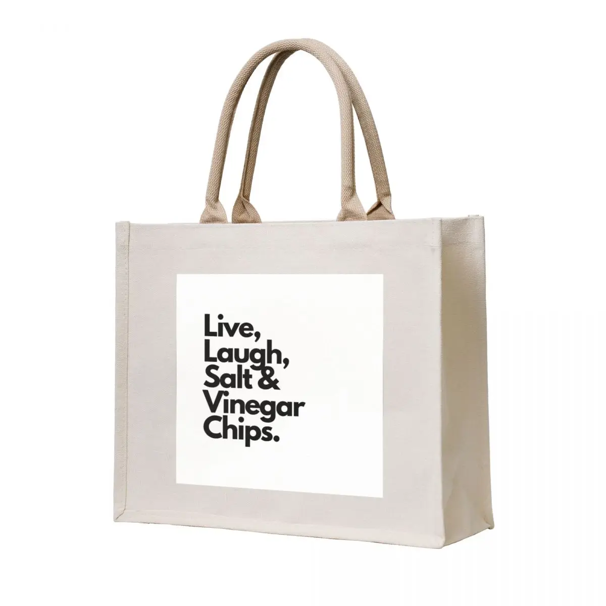 

Live Laugh Salt and Vinegar Chips Tote Bag cute tote bag Portable shopping bag shopper bags for women