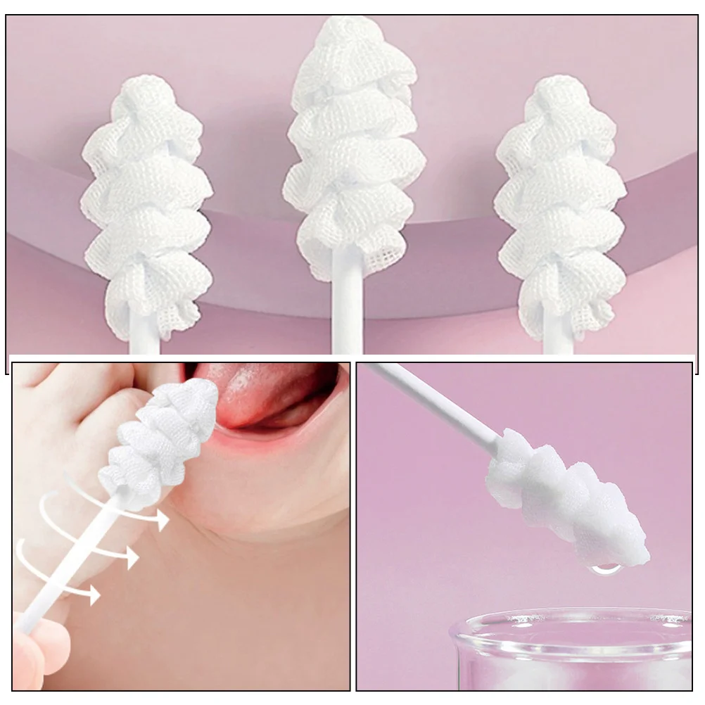 

30Pcs Baby Tongue Cleaning Tool Infant Oral Care Gauze Brush Newborn Mouth Cleaner Baby Mouth Cleaner Newborn