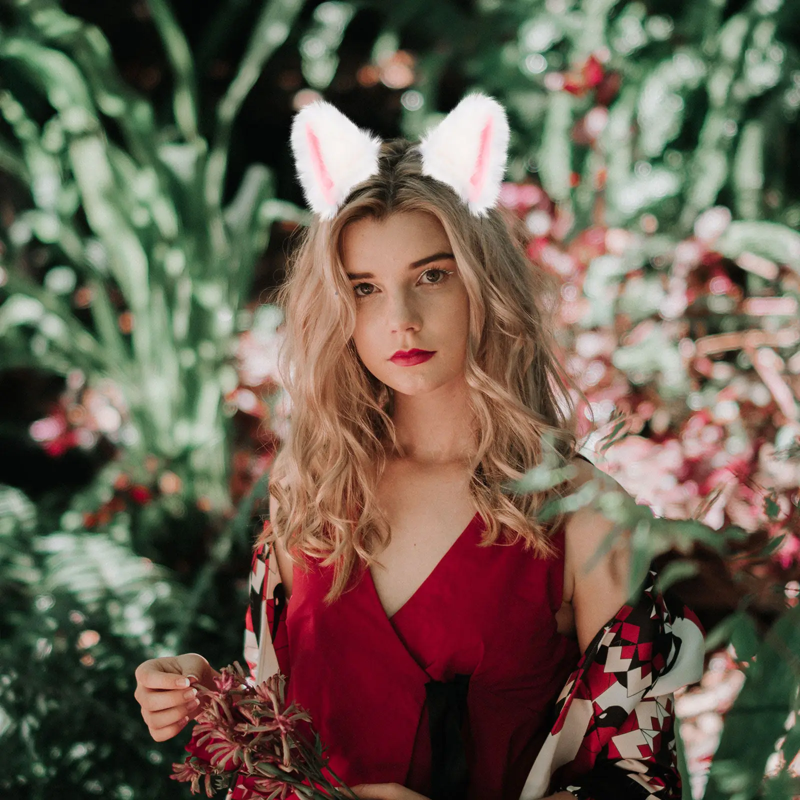 

1Set Fox Themed Headband Tail Set High Quality Animal Costume Prop for Costume Party Carnival Festival Performance Decorative