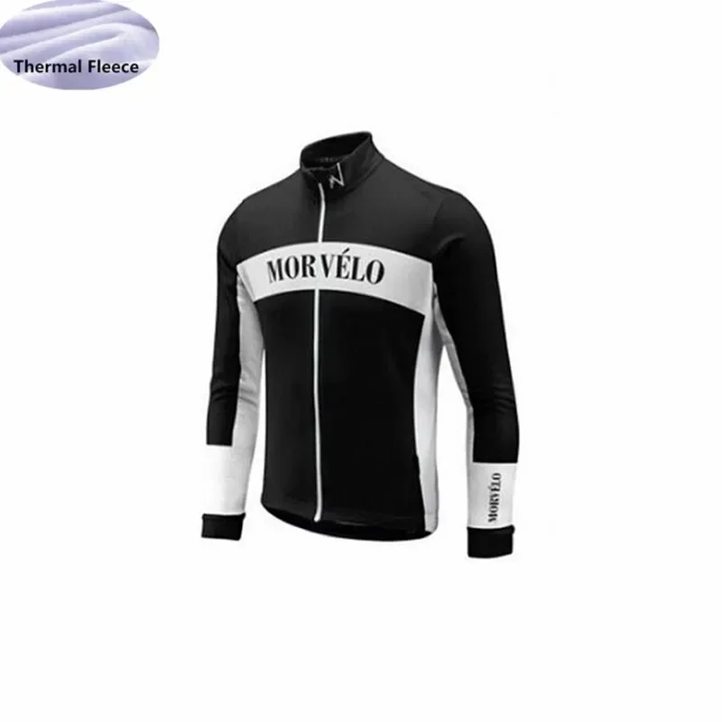 2018 MORVELO Winter men cycling jersey mtb Bike long Sleeve maillot ropa ciclismo quick dry cycling clothing