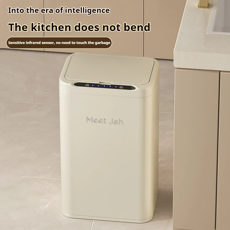 Smart Sensor Trash Can Stainless Steel Automatic Waste bin For Bathroom Kitchen Smart Bucket Garbage 13L 20L 25L Trash Bin