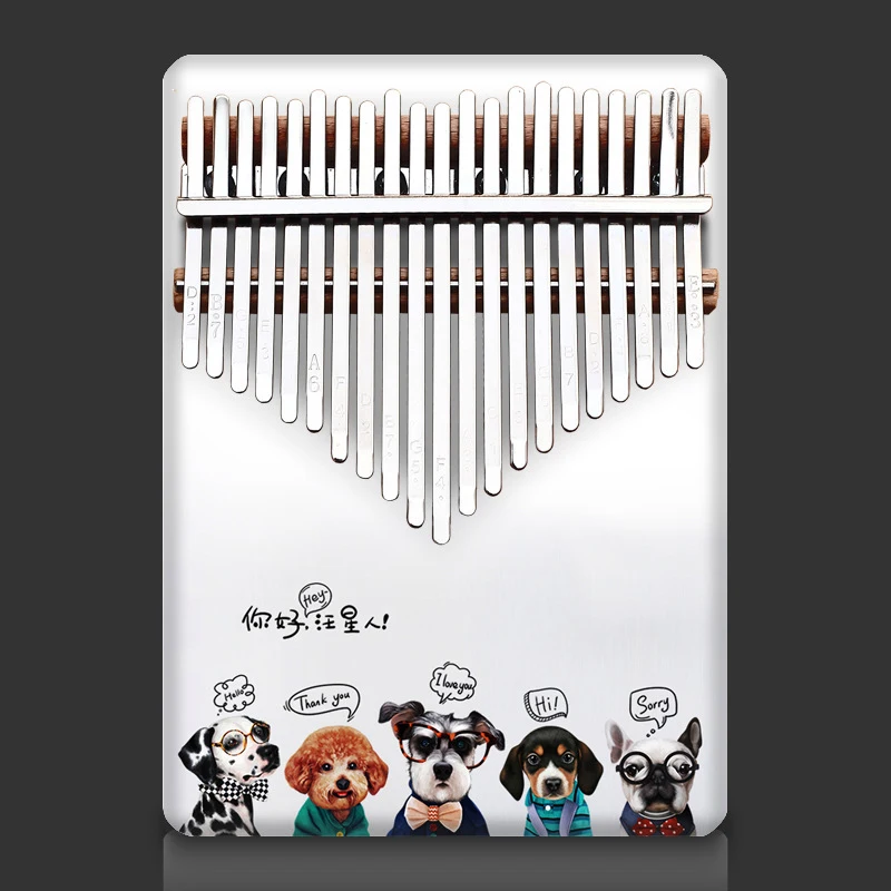 Upgraded 21 Keys Mini Kalimba Thumb Piano with Protective Box Tune Hammer Study Instruction Africa Finger Piano for Male Female