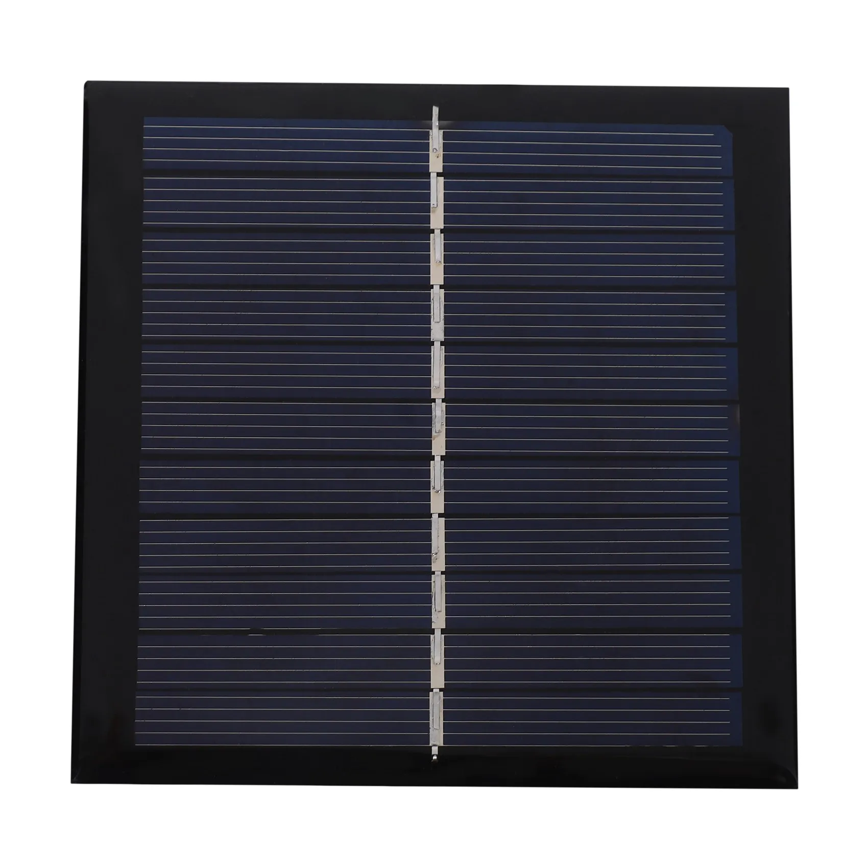 1W 5.5V Solar Cell Epoxy Polycrystalline Solar Panel+Clip For Charging 3.7V Battery System Toy LED Light Study 95*95MM