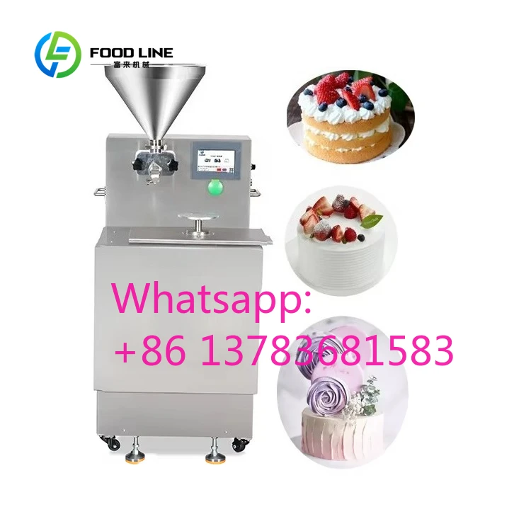 Customized Birthday Cakes Decorating Machine Chocolate Melaleuca Cake Spread Coating Mousse Cake Cream Smear Filling Machine