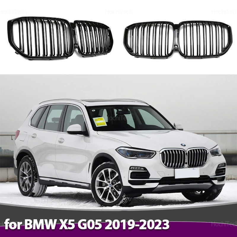 

Front Kidney Grilles Matte Gloss Black For BMW X5 Series G05 2019 2020 2021 2022 2023 Replacement Racing Bumper Car Styling
