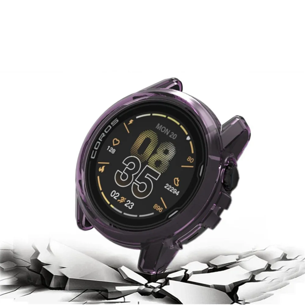 Soft TPU Case for COROS APEX4 42MM / 46MM Smart Watch Bumper Cover Hollow Watch Frame Protective Case Shell