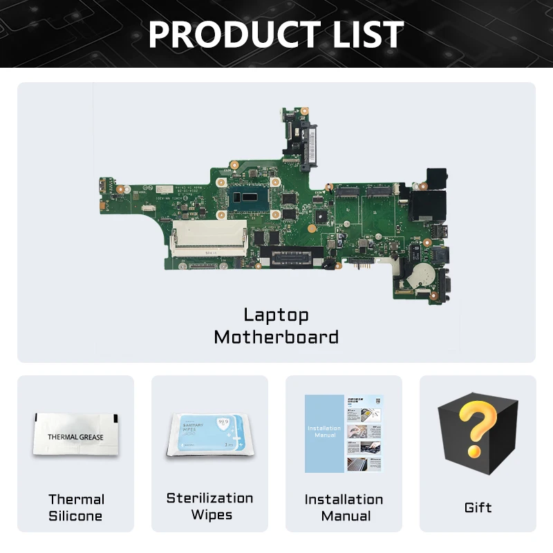 AKMEY 00HT748 Für Lenovo Thinkpad T450S Laptop Motherboard NM-A301 Mit I5-5300U 4G RAM DDR3 Noteboo