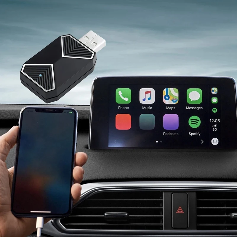 Bezprzewodowy Carplay Auto Mini Box BT Wifi Bezprzewodowy klucz sprzętowy Carplay USB Plug&Play dla Androida 11