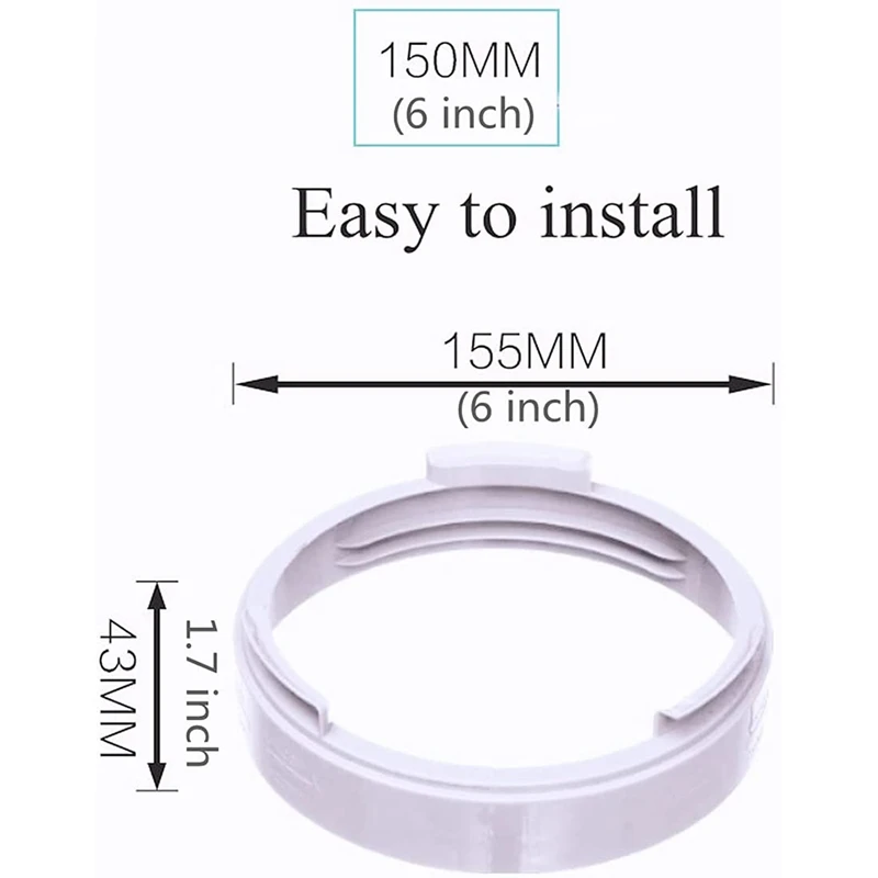 Acoplador de manguera de escape de aire acondicionado portátil, adaptador de ventana, unidad A/C, Conector de tubo, piezas y accesorios