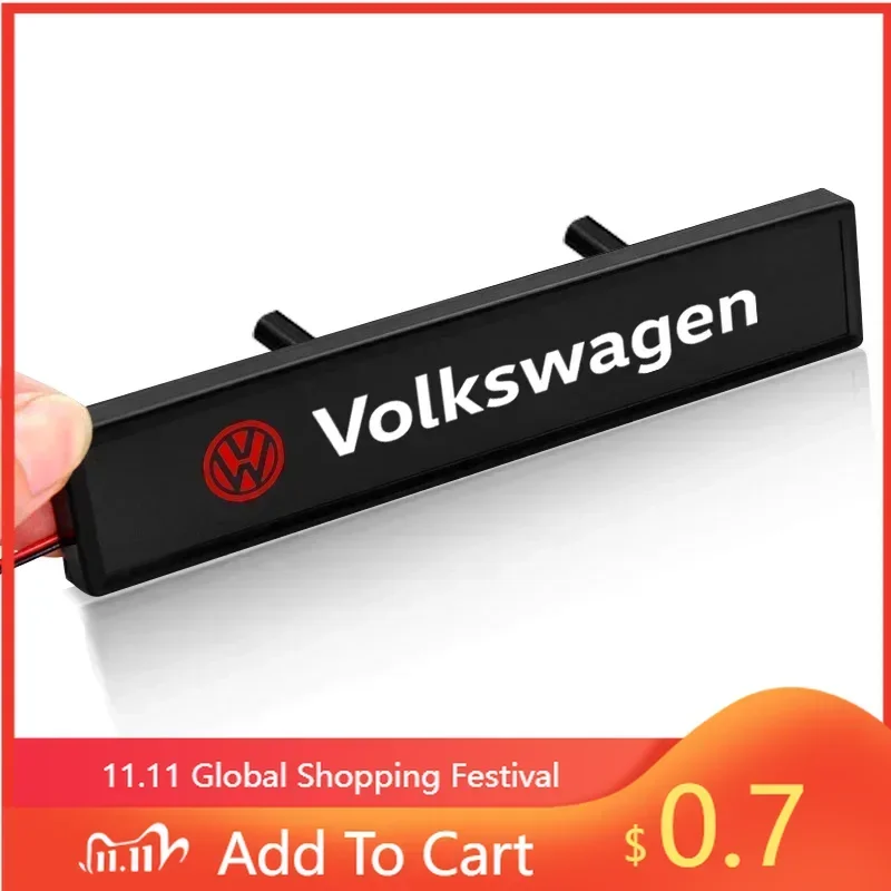 

Новинка! Горячая продажа 2025: 1 шт. декоративная светодиодная эмблема-значок на решетку радиатора для Volkswagen Polo Golf-4 5 6 7 MK5 MK6