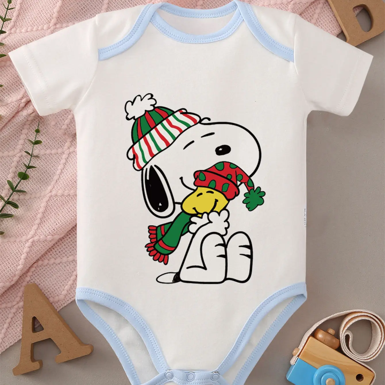 

MINISO Snoopy, мягкий детский комбинезон из чистого хлопка с милым принтом, лучший подарок для моего медового ребенка, боди для новорожденных от 0 до 12 месяцев