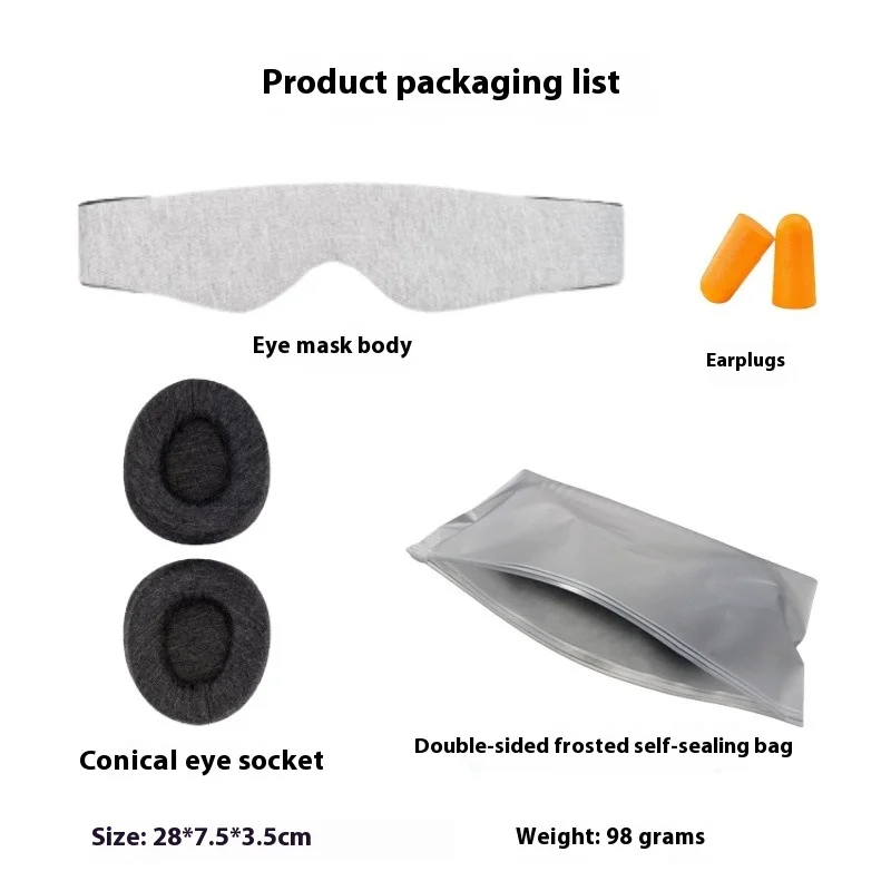 قناع نوم معتمد بنسبة 100% وضغط العين مريح وقابل للتعديل مثالي للنوم قناع نوم ثلاثي الأبعاد للنساء والرجال