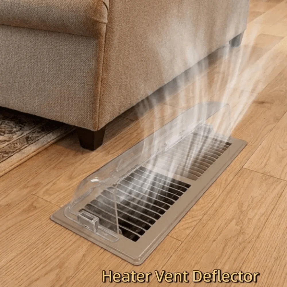 Retractable Magnetic Air Conditioner Vent Deflector Adjustable Plastic Heater Vent Deflector Transparent Anti-Direct Blowing