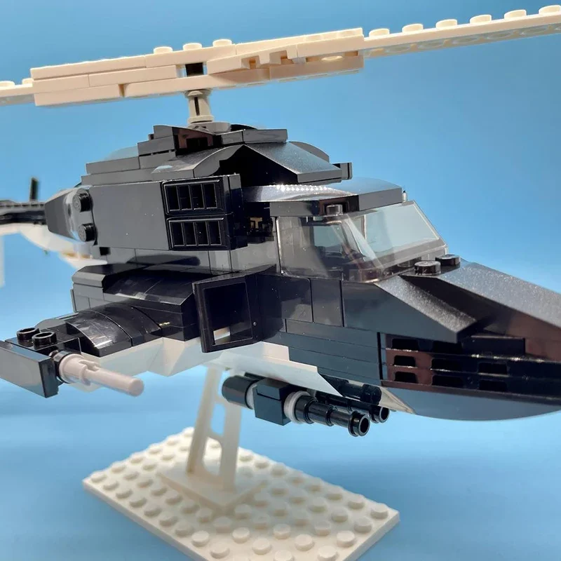 Serie militare YcMoc Building Blocks Special Ops elicottero Mini Airwolf modello tecnologia mattoni giocattoli per aeroplani fai da te per bambini