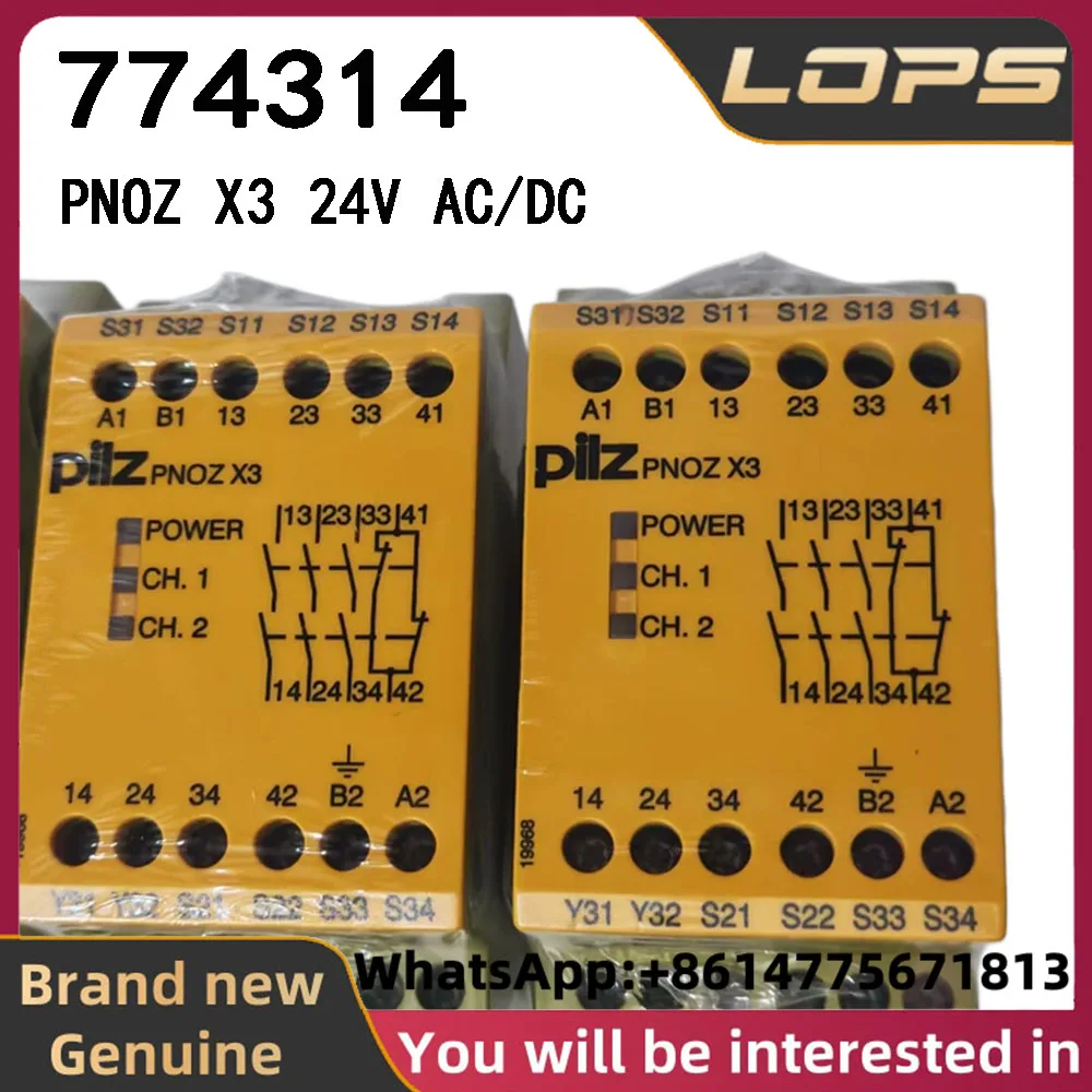 PNOZ X3 774314 24V AC/DC Pilz 774314 safety relay, brand new original genuine, large quantity in stock, welcome to inquire