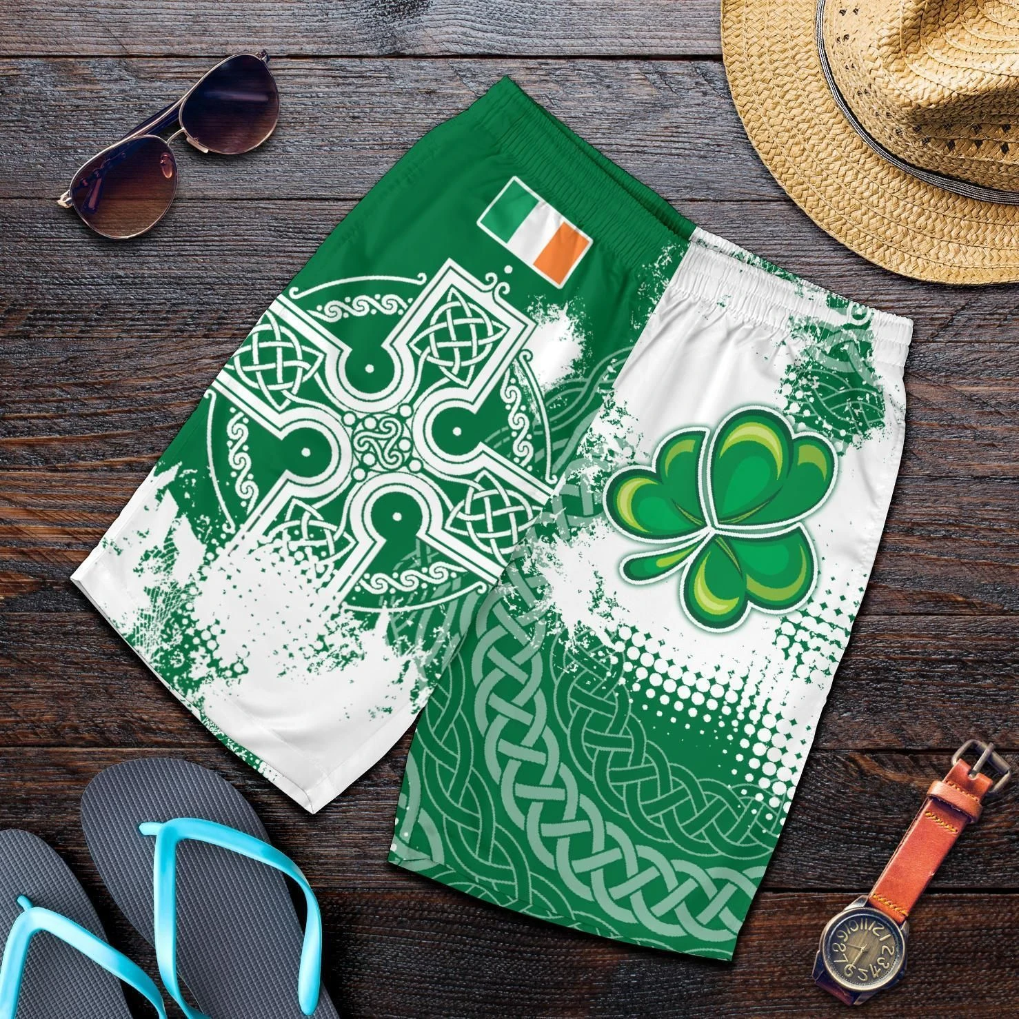 

Повседневные шорты с флагом Ирландии для мужчин и женщин, спортивные шорты для спортзала большого размера, быстросохнущие свободные шорты для фитнеса с 3D принтом, летние мужские шорты