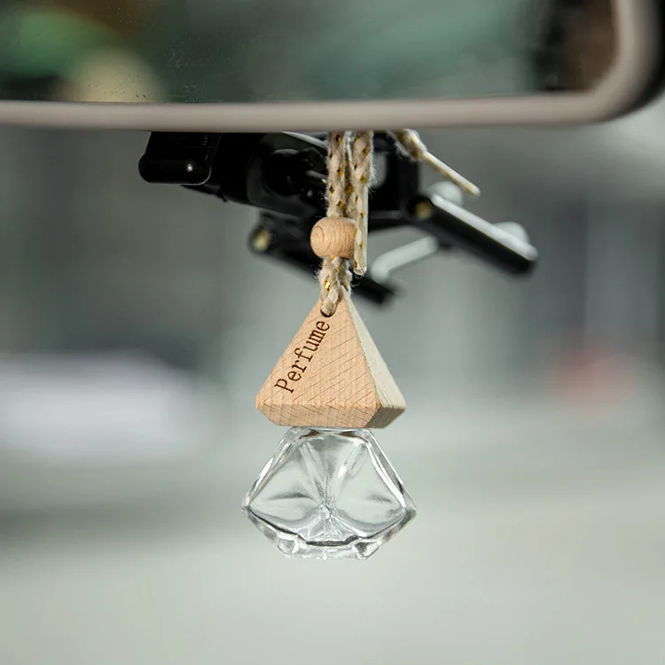 10pcs Car Air Outlet Freshener Diffuser Empty Glass Bottle Perfume Ornament Fragrance Incense Aromatherapy Clip with Flower