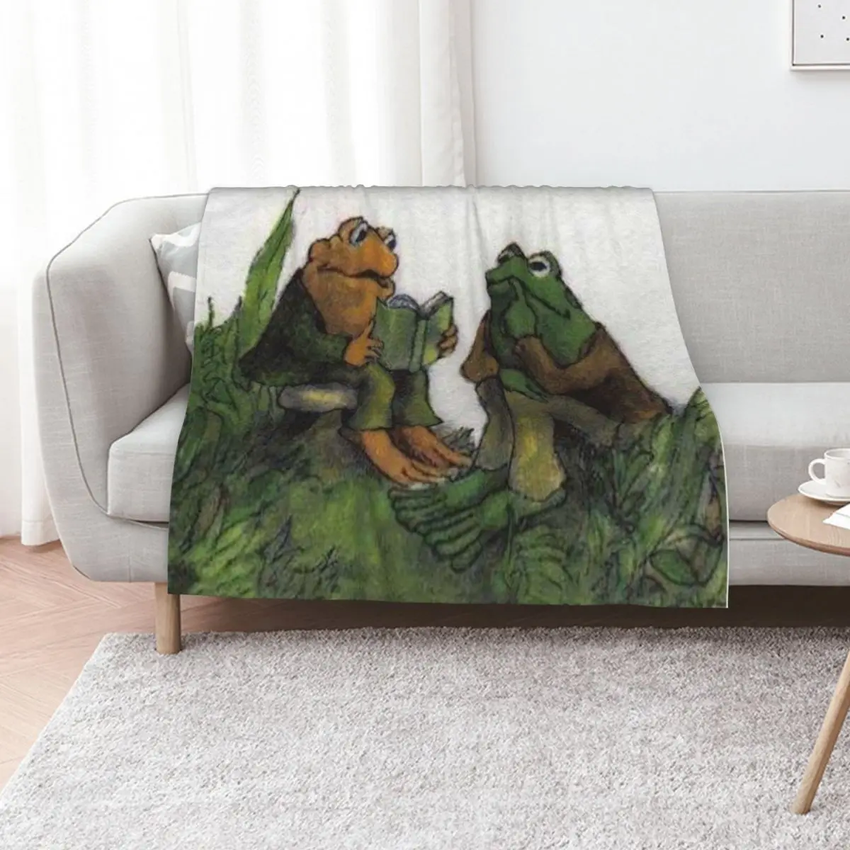 Frog and Toad Throw Blanket Warm Plush Fuzzy Blanket for Living Room