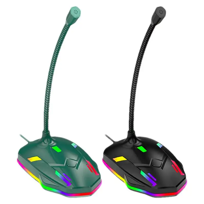 Laptop Desktop Condensatore Mick Girevole con cancellazione del rumore Microfono per PC Microfono flessibile Altoparlante per computer portatile Notebook