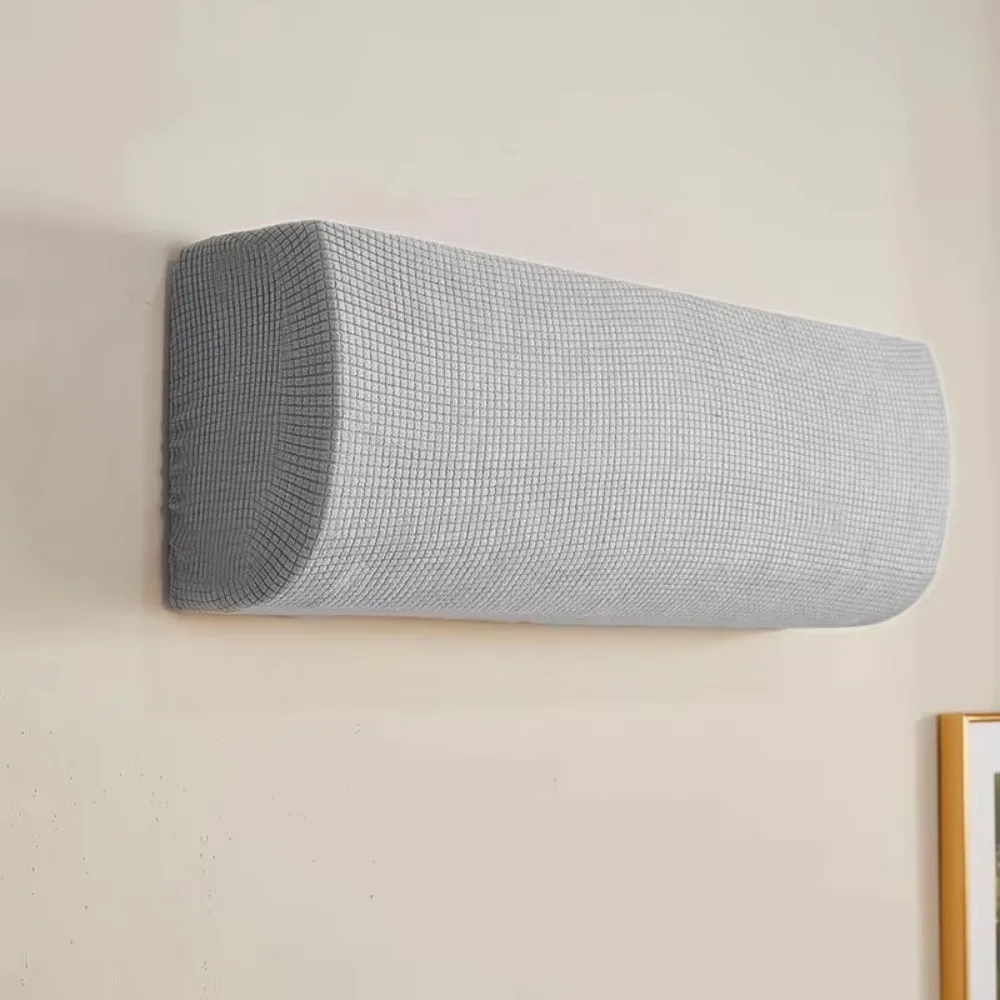 Soft Air Conditioner Dust Cover All-Inclusive Solid Color Protective Case Wall Mounted Polar Fleece Easy Cleaning Cover
