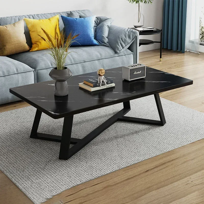 Entertainment Luxury Nordic Coffee Table Cheap Living Room Metal Minimalist Coffee Tables Black Modern Table Basse Furnitures