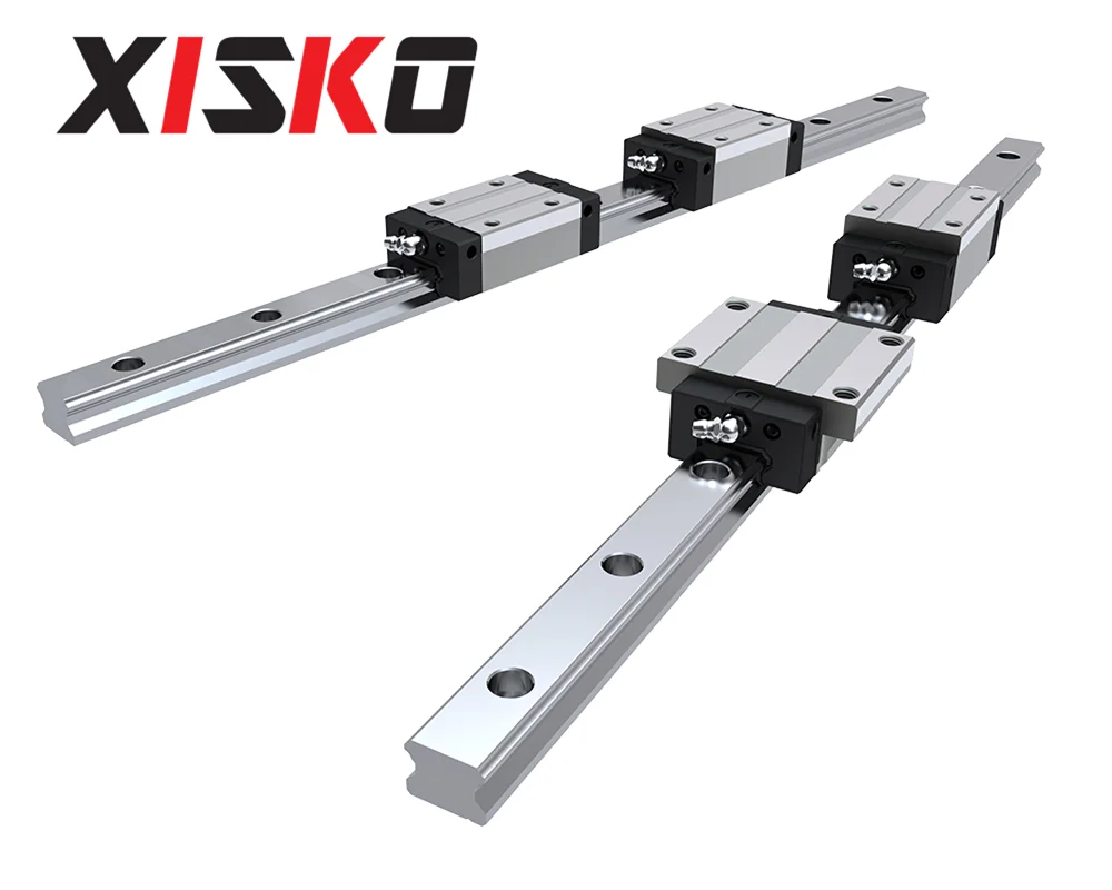 XISKO LinearGuide Bearing Slide Block Low Assembly LMC20 Flange Slide Lengthened Slider Steel  Modul CNC Linear