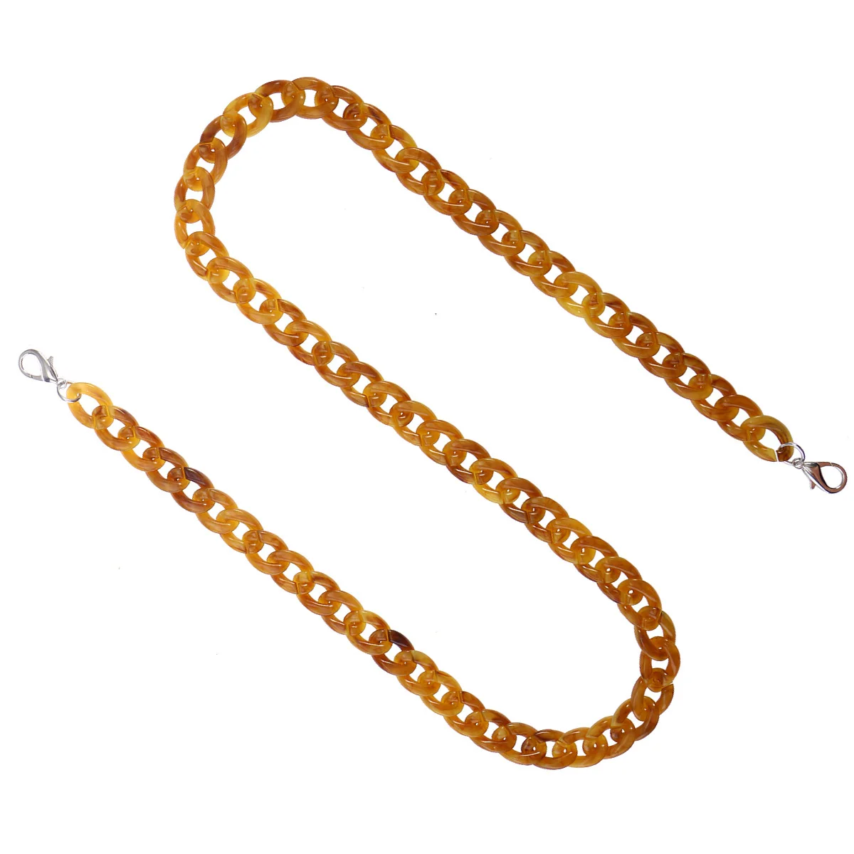 60cm 樹脂チェーンバッグストラップ交換用 女性用ショルダーバッグ トラベルパーティー ビジネスアクセサリー アンバーバッグストラップ