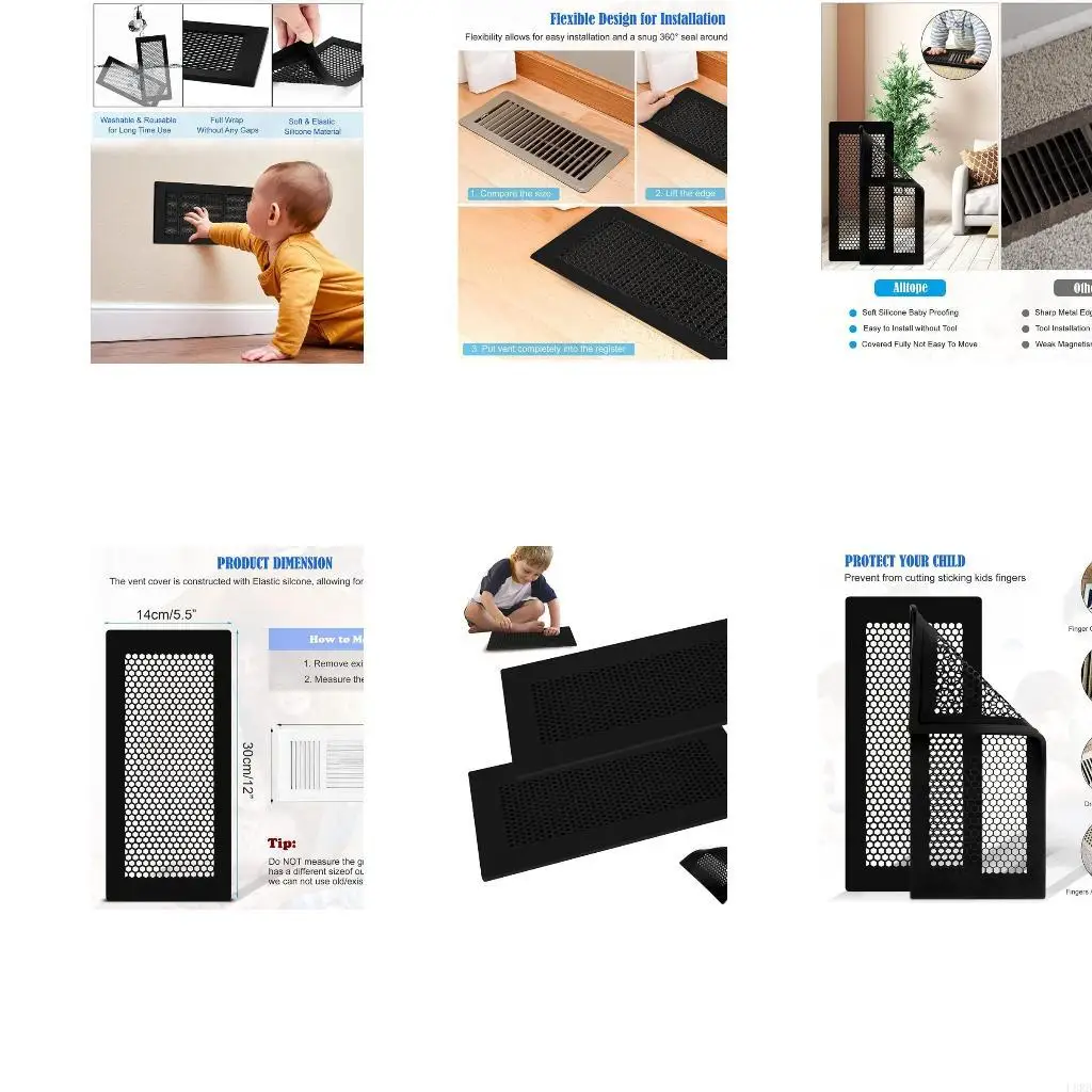 

Защита от детей, напольная вентиляционная крышка, защита от домашних животных, силиконовые вентиляционные крышки, детский L8RB