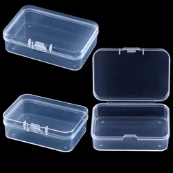 Mini Plastic Box Rectangular Box Translucent Box Packing Box Storage Box Dustproof Durable Strong Jewelry Storage Case Container