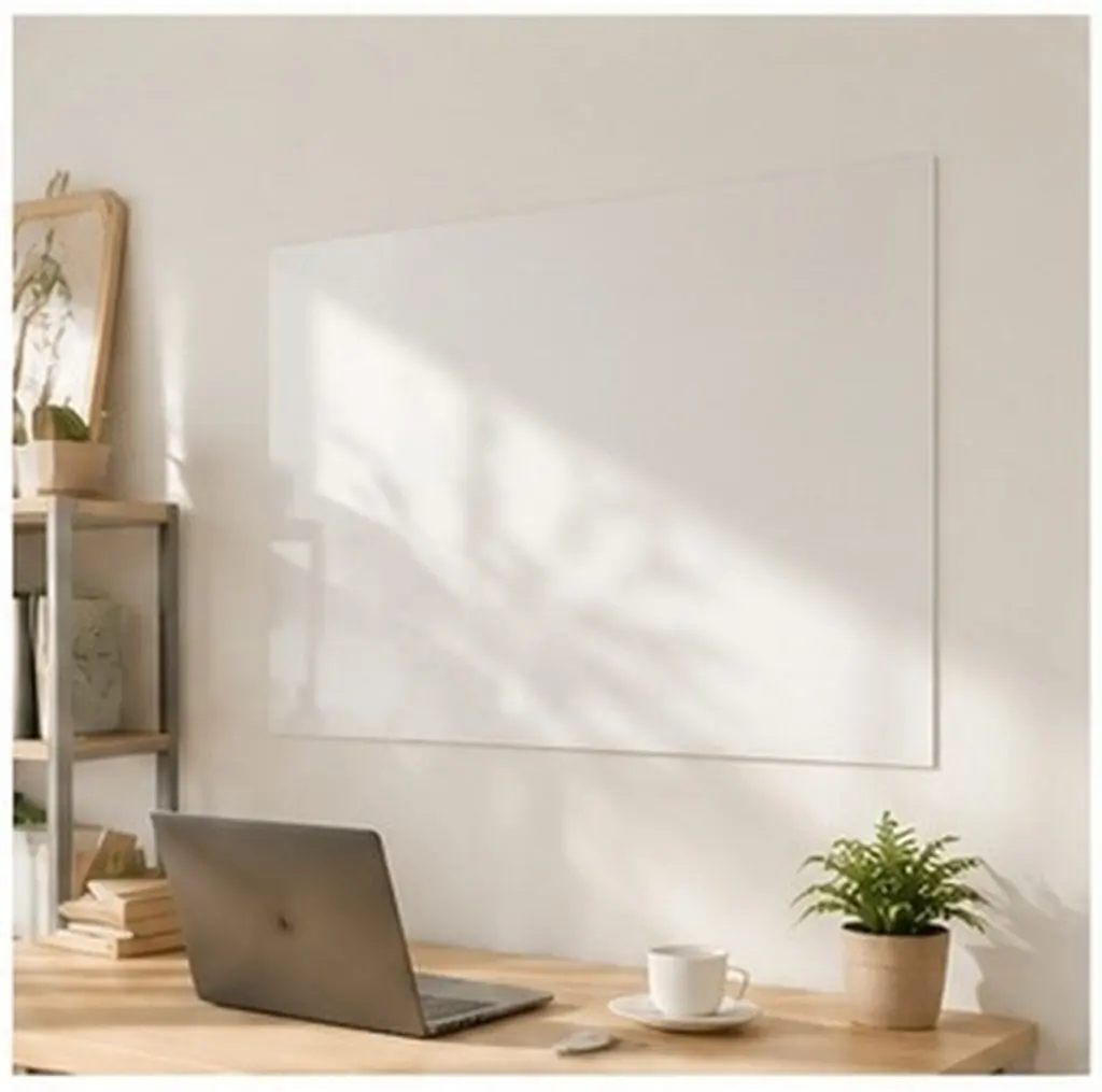 1 Roll Electrostatic Cling Whiteboard Sticker Erasable Dry Erase Board for Walls Refrigerator Office School Notes