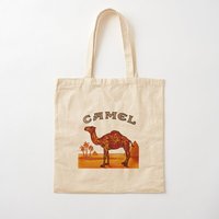 Camel Cigarettes Cotton  Canvas Bag Shopper Ladies Fashion Fabric Designer Travel Shoulder Bag Reusable Printed Grocery Foldable