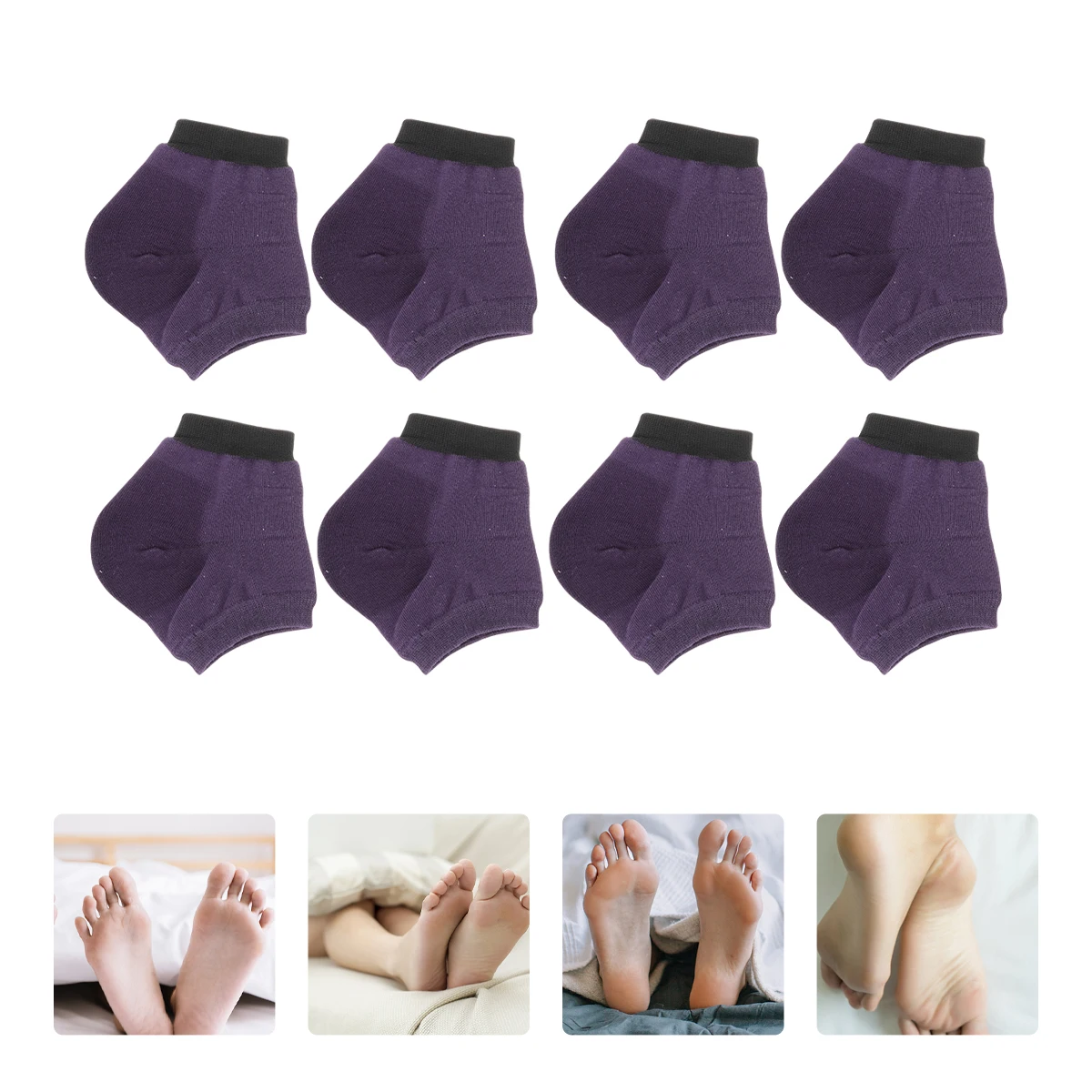 

Cotton Silicone Moisturizing Socks 5 Pairs Heel Protector Dry Cracked Feet Nourishing Smooth Tools
